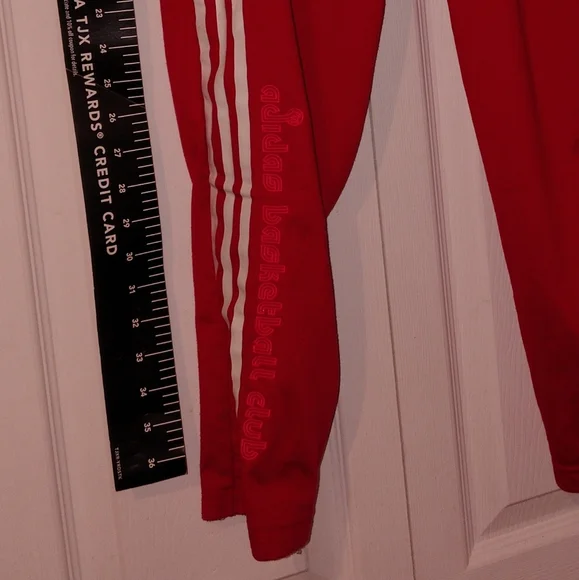 Adidas Ladies Rip Away Tare Away Joggers Classic Rare New Red Track Pants - Picture 5 of 7